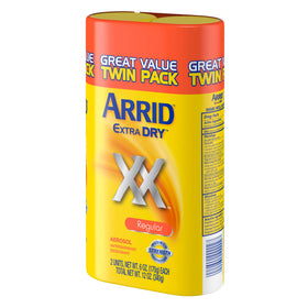 Arrid XX two cans side-by-side illustrating value and backup benefit