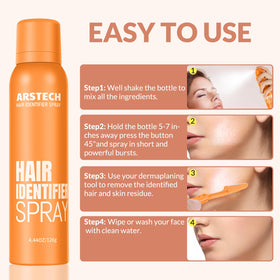 arstech spray texture on skin showing light layer, reduced friction benefit