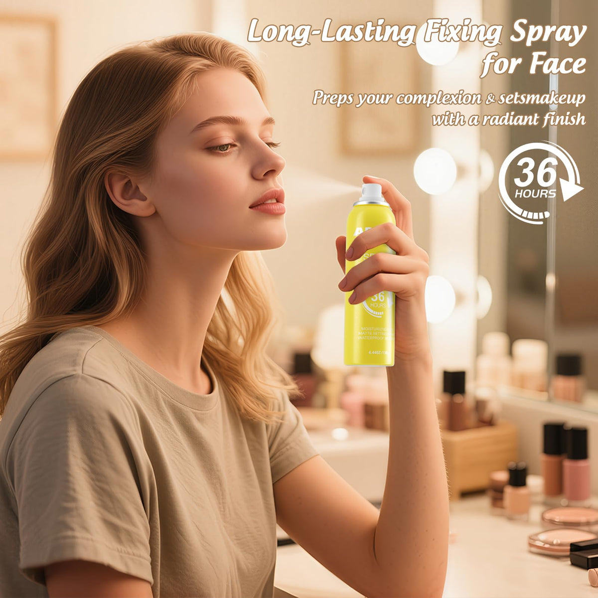 arstech mist texture on skin delivering hydrating, dewy finish