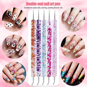 Artdone brushes in use during a manicure to show control and precision