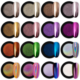 Artdone front packaging showing 16 jars and included pigments for versatile effects