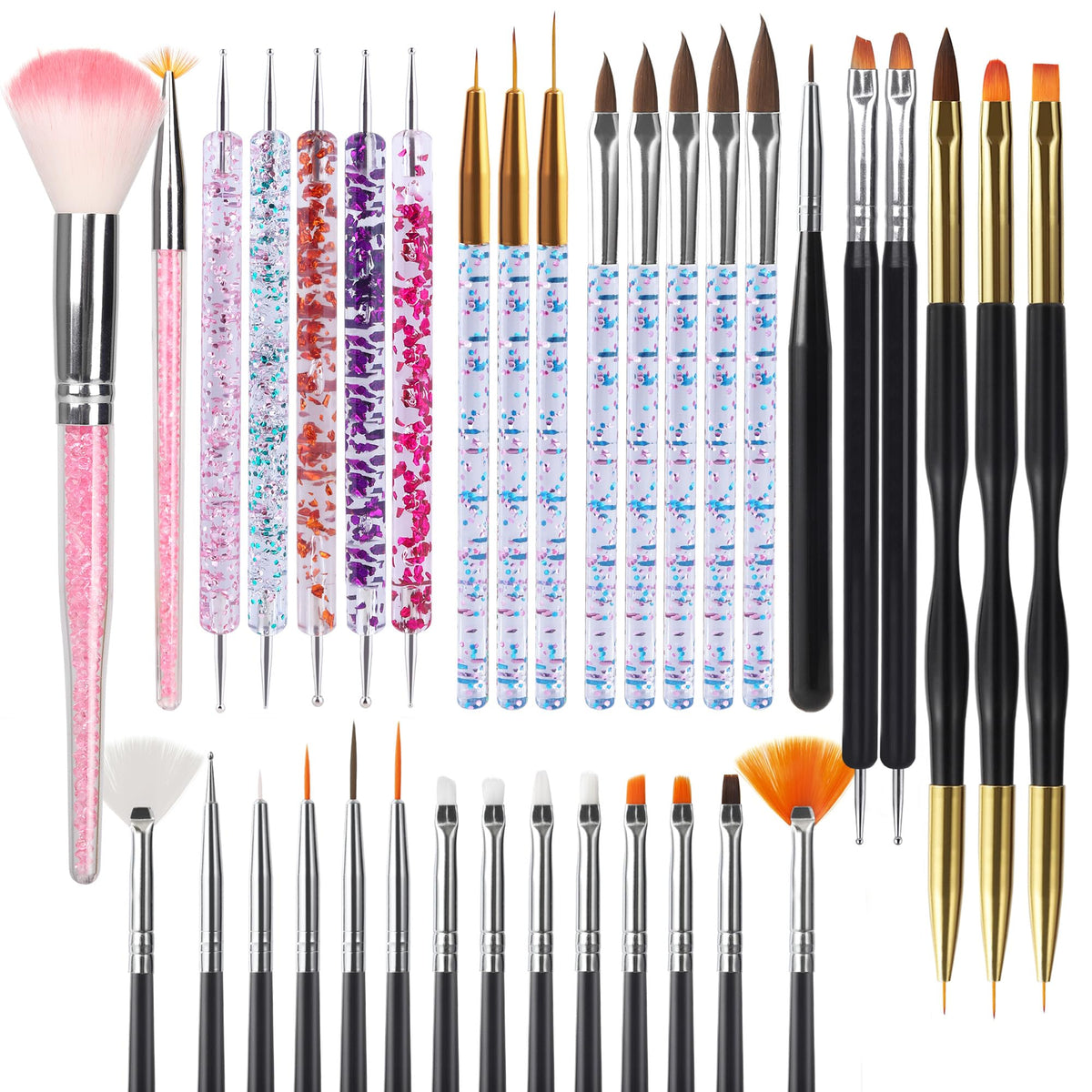 Artdone front packaging showing full 35-piece nail art set for convenience