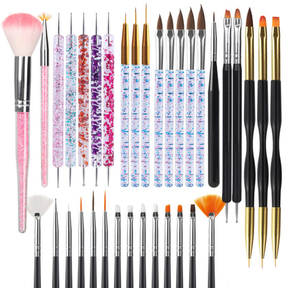 Artdone front packaging showing full 35-piece nail art set for convenience