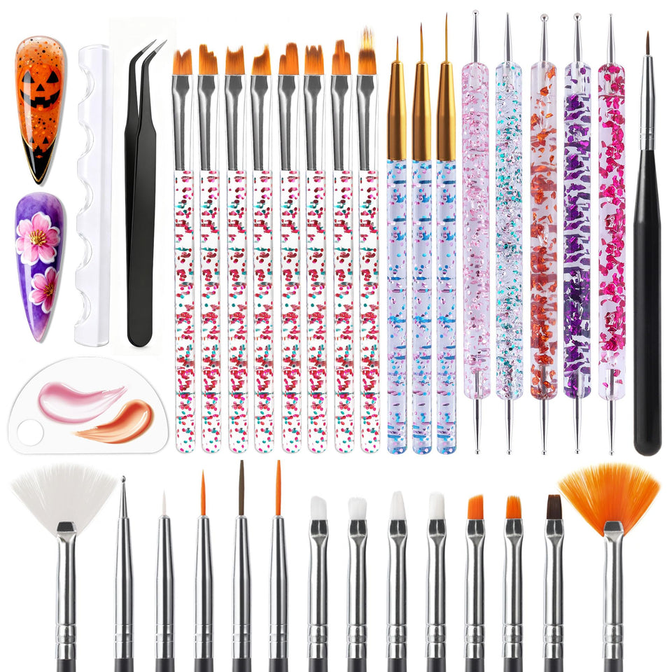 Artdone front packaging showing full 34pcs kit and included accessories for easy identification and storage