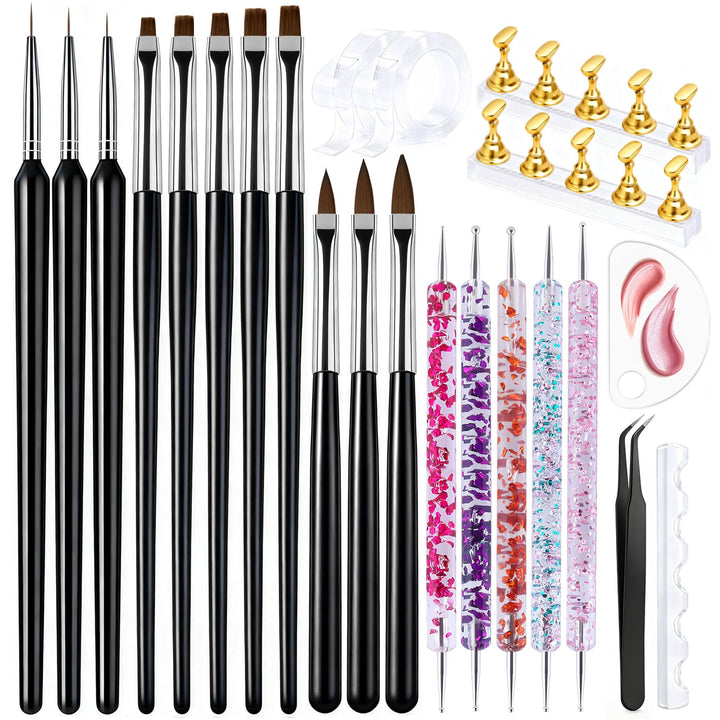 Artdone front packaging showing full nail art kit and organized contents for easy setup