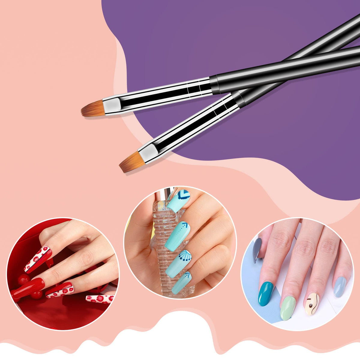 Artdone tool in use creating tiny floral nail art for accurate detail