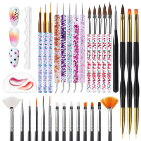 Artdone full kit front view showing brushes and tools for versatile nail art