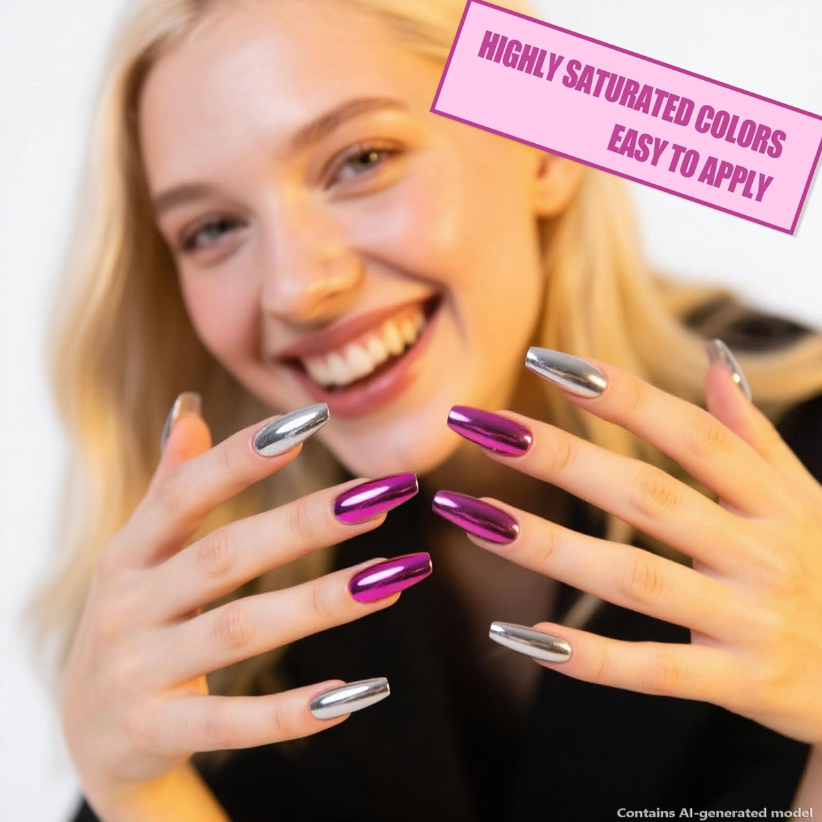 Artdone styled manicure with rhinestones, demonstrates versatile nail design benefit