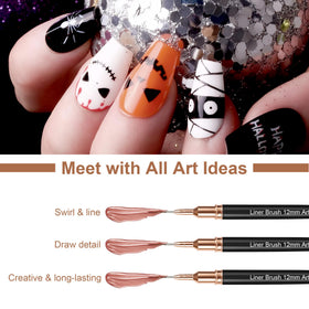 Artdone brushes beside a coin for scale to show accurate size selection benefits