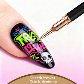 Artdone tools in use on a manicure demonstrating neat detail work