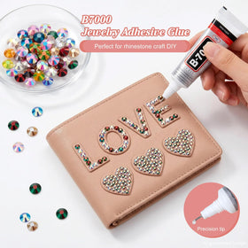 Artdone tweezer and three 10ml B7000 glue tubes included for precise placement