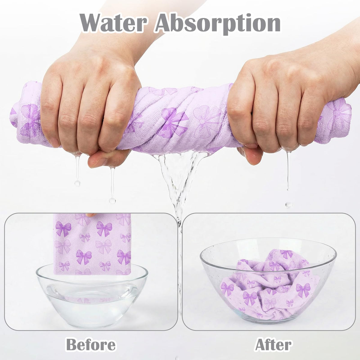 ArthomaHige microfiber texture close-up showing soft fibers and superior absorbency benefit