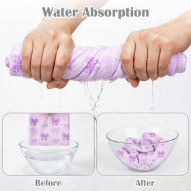 ArthomaHige microfiber texture close-up showing soft fibers and superior absorbency benefit
