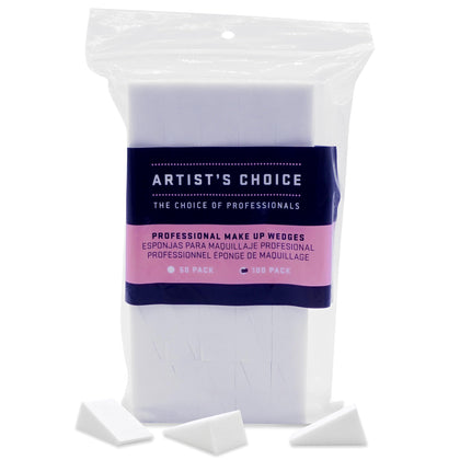 Artist's Choice pack of 100 triangle wedges showing quantity and convenience