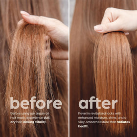 Artnaturals argan hair mask ingredients label closeup showing natural benefits