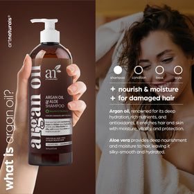 Artnaturals pump top close-up highlighting easy-dispense for controlled use