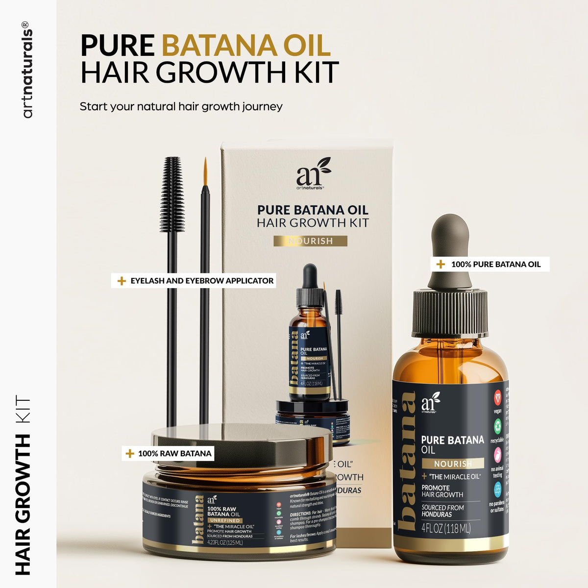 Artnaturals Batana raw oil close-up highlighting rich texture and shine