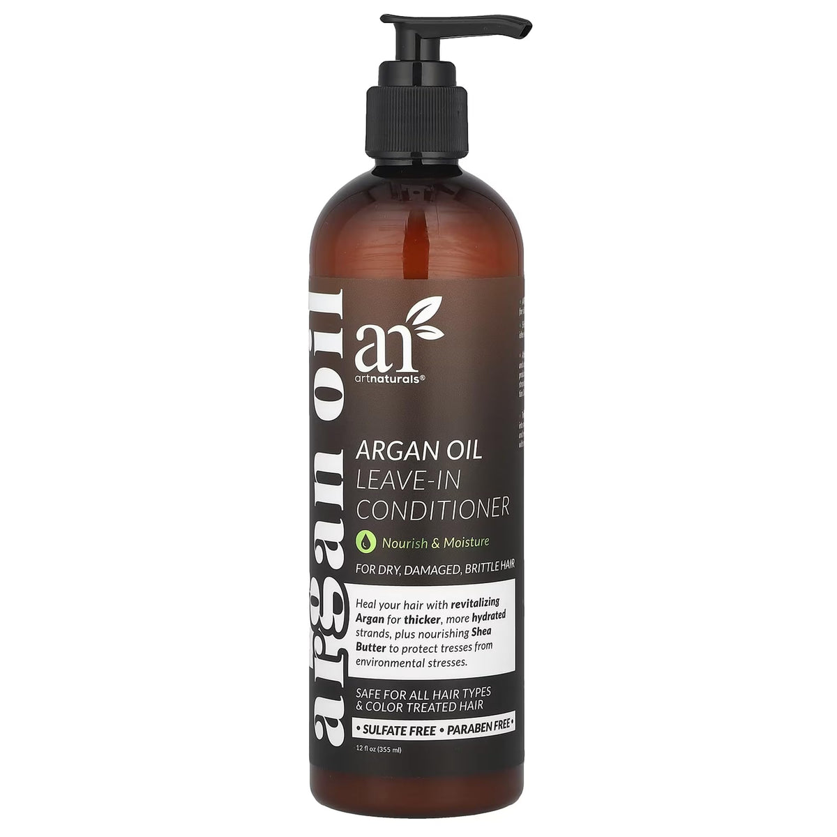 Artnaturals front bottle showing product and benefit of lightweight hydration
