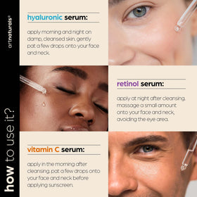 ArtNaturals retinol serum applied at night showing renewal and smoothing benefit