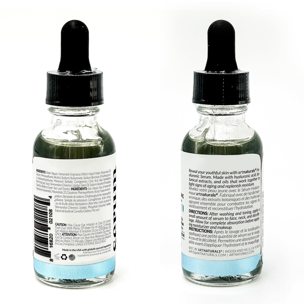 ArtNaturals dropper dispensing serum, demonstrating precise application benefit