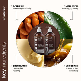 Artnaturals shampoo lathering in palm for gentle, residue-free cleansing
