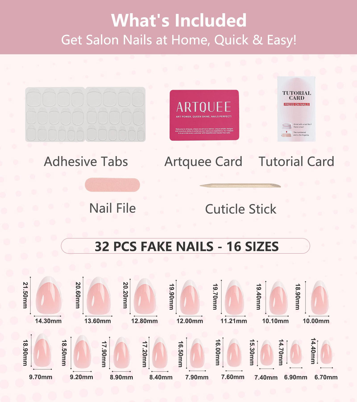 Artquee application in-progress on fingers showing quick salon-style result