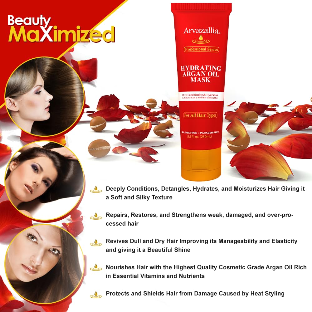 Arvazallia after treatment shiny hair, improved manageability and visible gloss