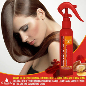 Arvazallia finished hair strand texture, anti-frizz smoothness and shine