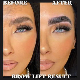 ARYANA NEW YORK before and after brows showing fuller natural lift