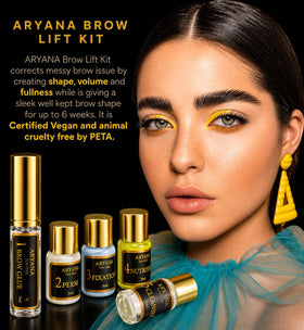 ARYANA NEW YORK tools laid out for precise application and neat results