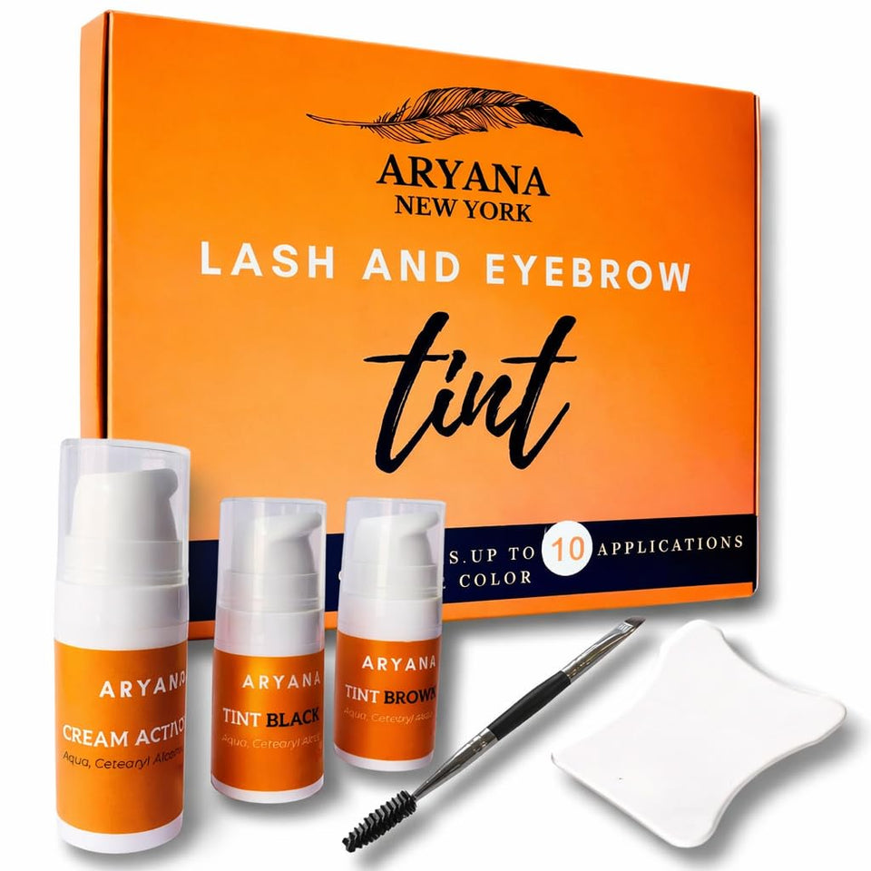 ARYANA NEW YORK front packaging showing complete lash and brow kit benefits