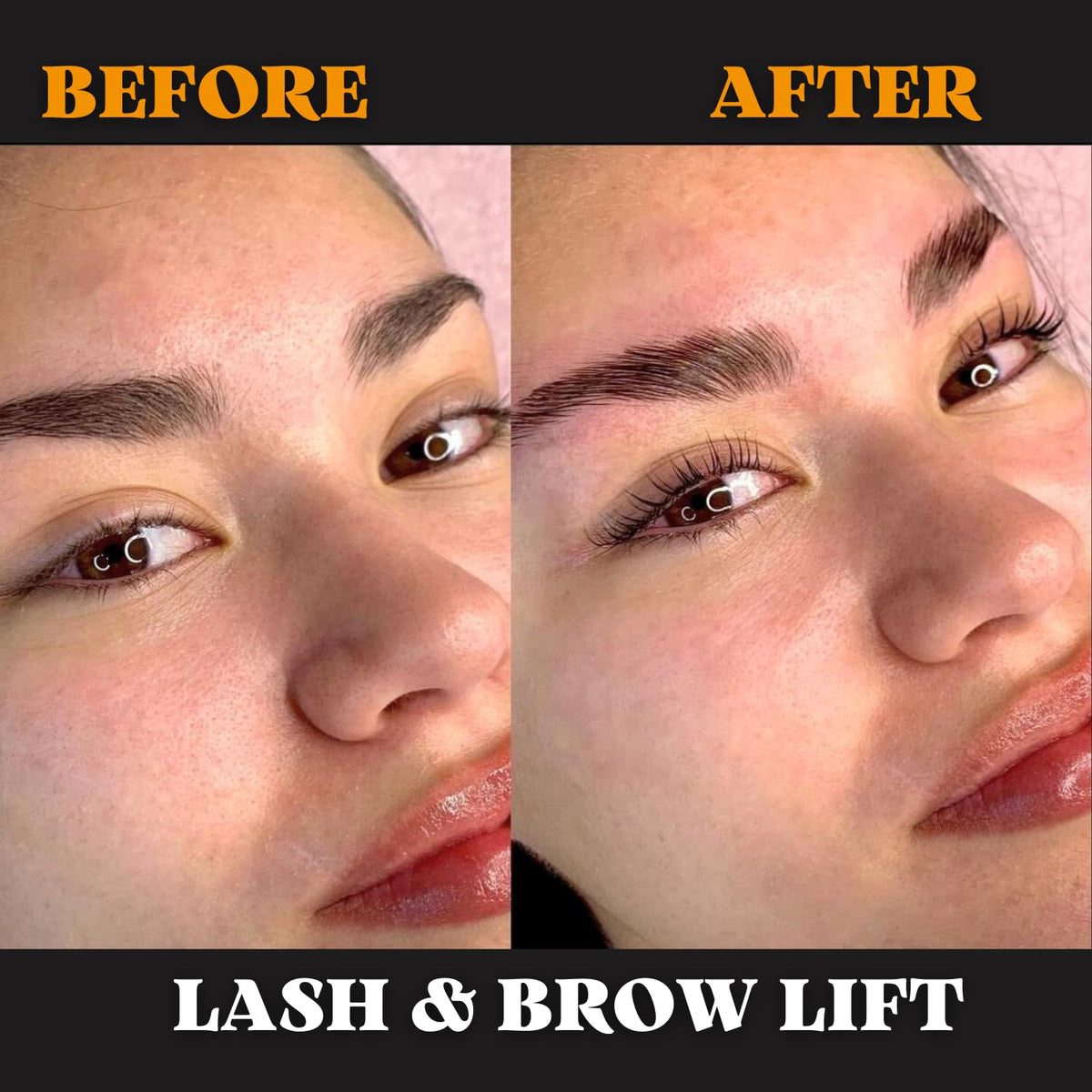 ARYANA NEW YORK lash lift in progress demonstrating salon-like elevation