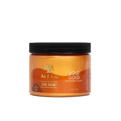 As I Am front packaging showing Bold Gold label and size, highlights product clarity
