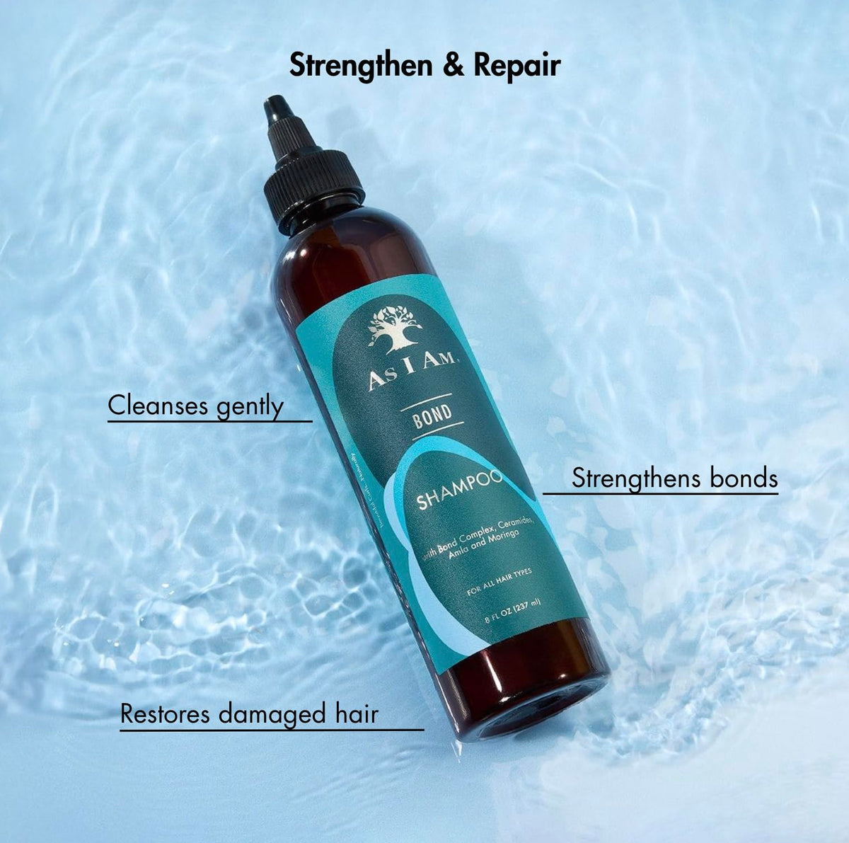 As I Am shampoo lather texture close-up showing gentle cleansing action