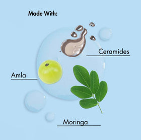 As I Am label detail highlighting bond complex and ingredient benefits