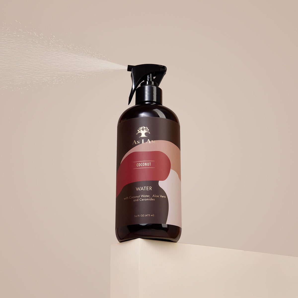 As I Am bottle on a bathroom shelf conveying daily routine benefit