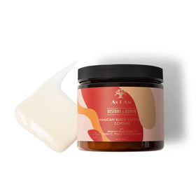 As I Am applying CoWash in shower for detangling and improved manageability