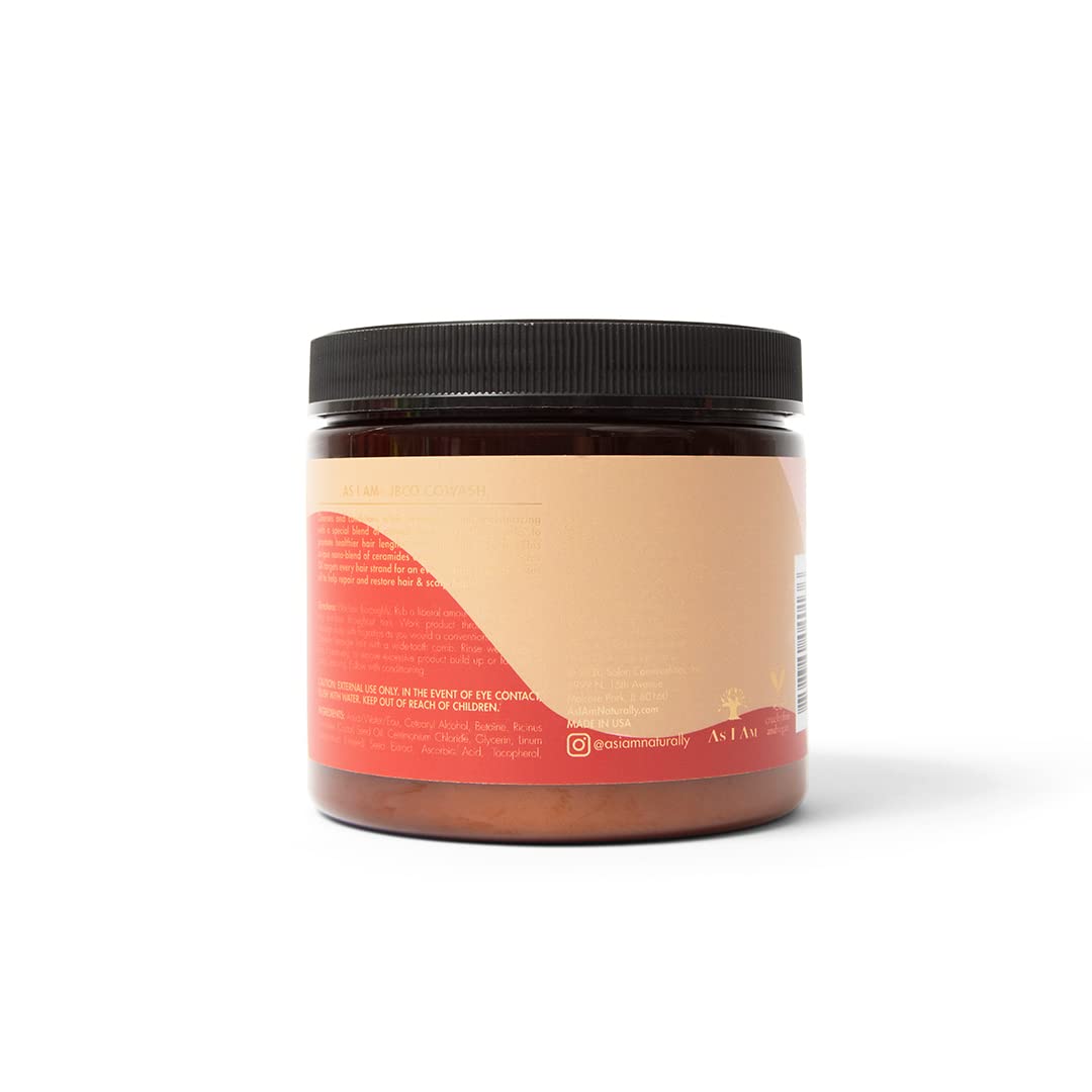 As I Am texture close-up pour showing creamy consistency and moisturizing slip
