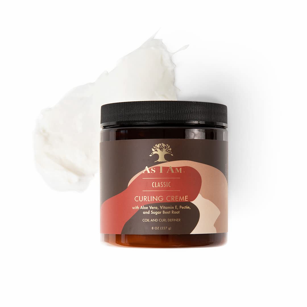 As I Am styled curls after diffusing showing long-lasting definition