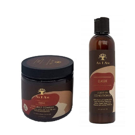 I AM in-shower use of coconut cowash being applied to wet curls for gentle cleansing