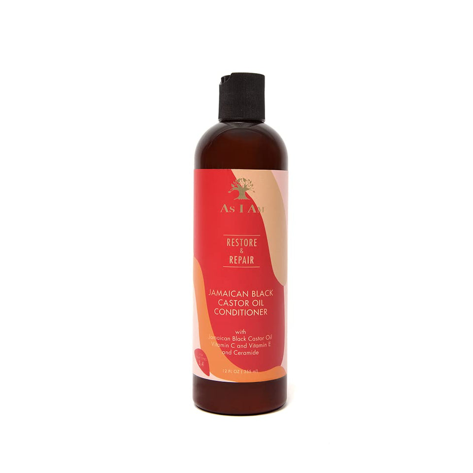 As I Am front bottle showing 12oz packaging and product name benefit