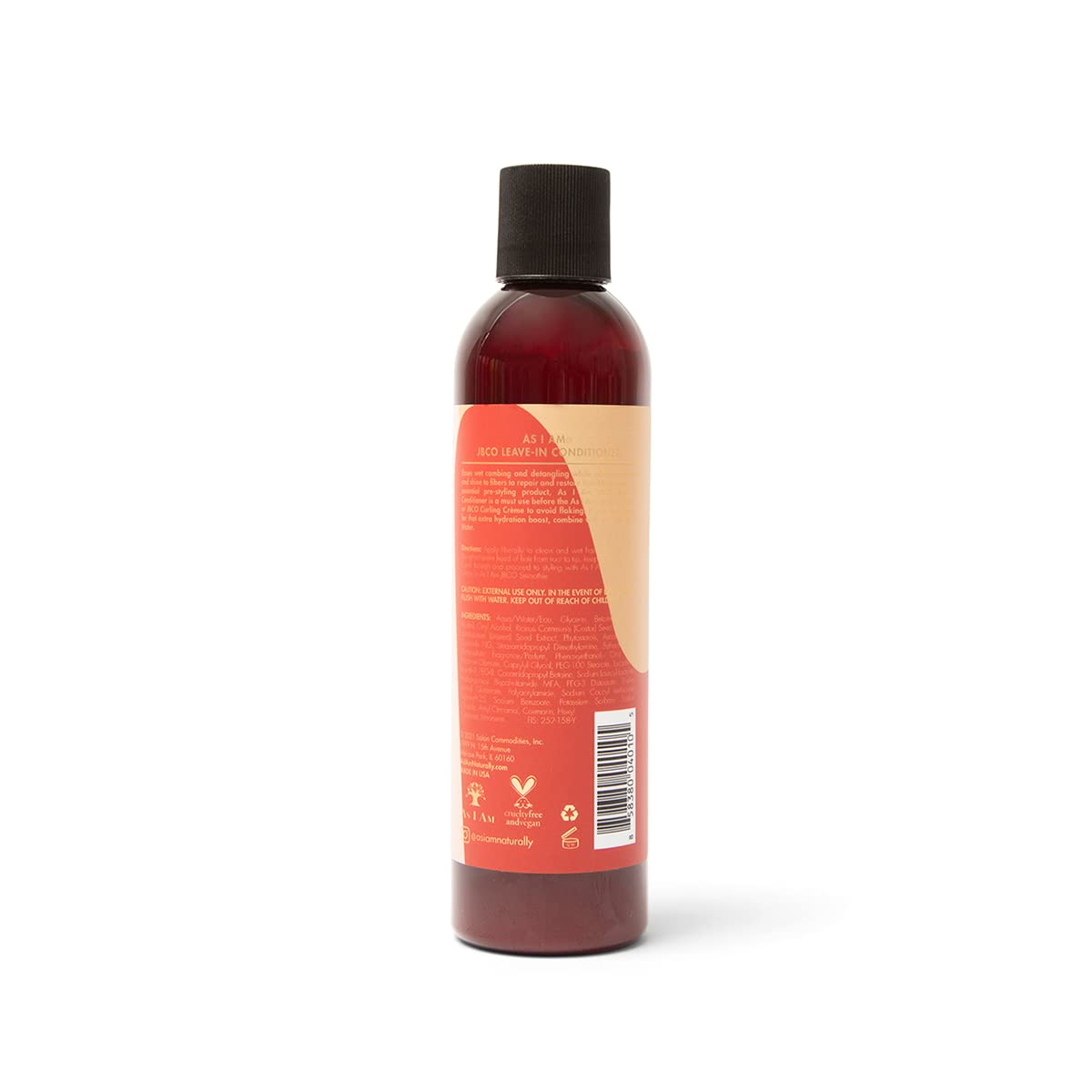 As I Am leave-in poured to show lightweight lotion texture and absorption