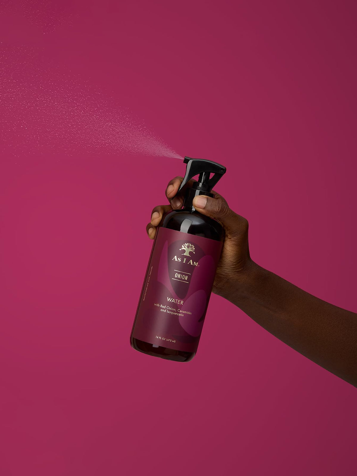 As I Am being applied to scalp for targeted hydration and follicle support