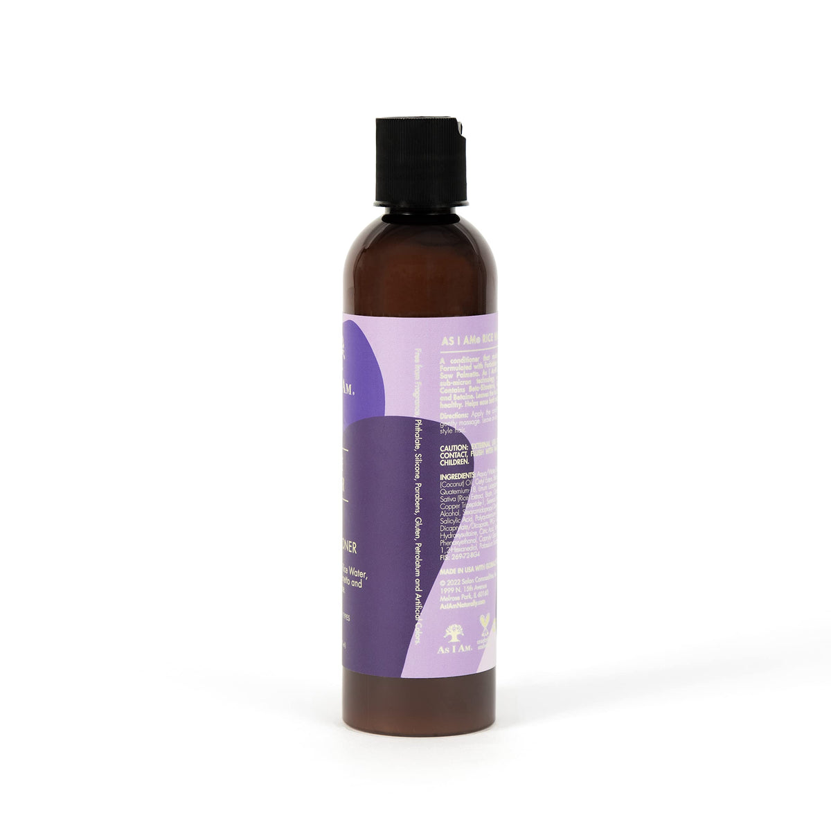 As I Am conditioner texture pouring from bottle showing creamy slip and detangling benefit
