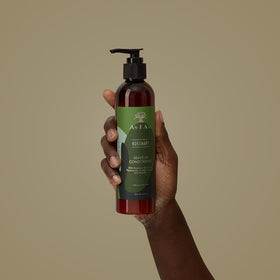 As I Am on a bathroom shelf styled lifestyle shot showing daily routine benefit