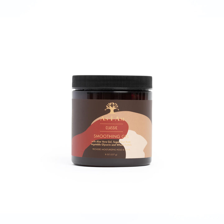 As I Am smoothing gel front packaging showing label and product benefit