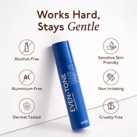 Asaya Even Tone Mist box and bottle detail emphasizing premium design