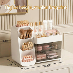 Asdbko makeup brush holder filled with brushes demonstrating organized convenience