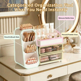 Asdbko tall bottles placed upright proving secure storage for serums and perfumes