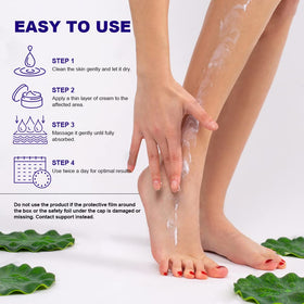 ASDToTio ingredient label close-up listing urea, salicylic acid and botanicals